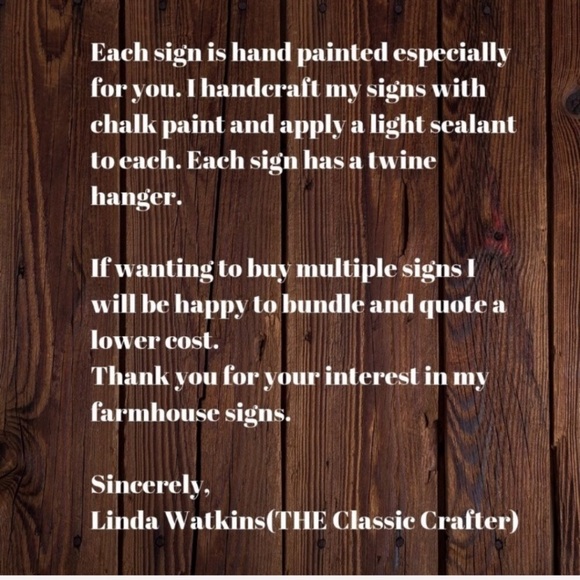 Family Is Forever Wooden Farmhouse Sign Handmade - Picture 2 of 3